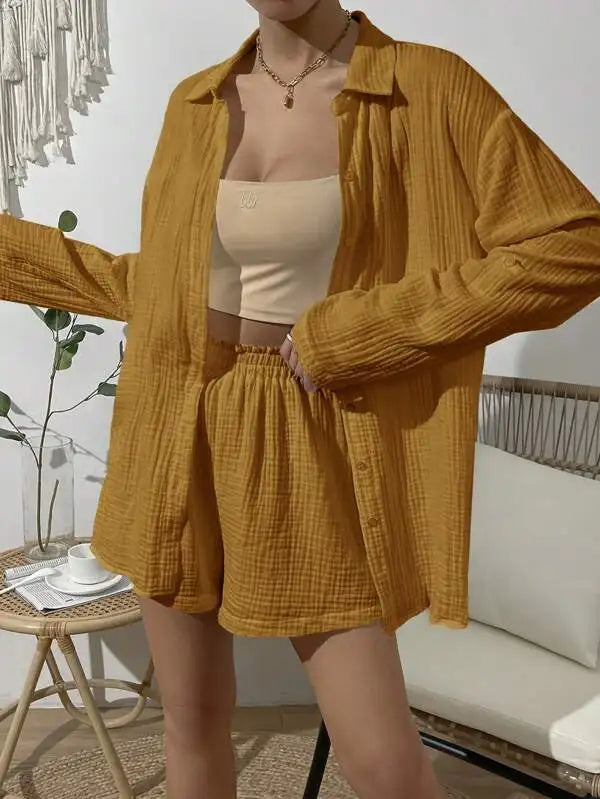 Serenity Luxe- Cotton Two-Piece Set.