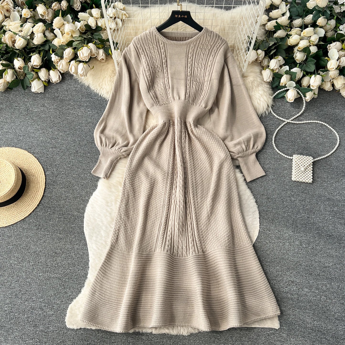 Timeless Majesty- Knit Long Dress