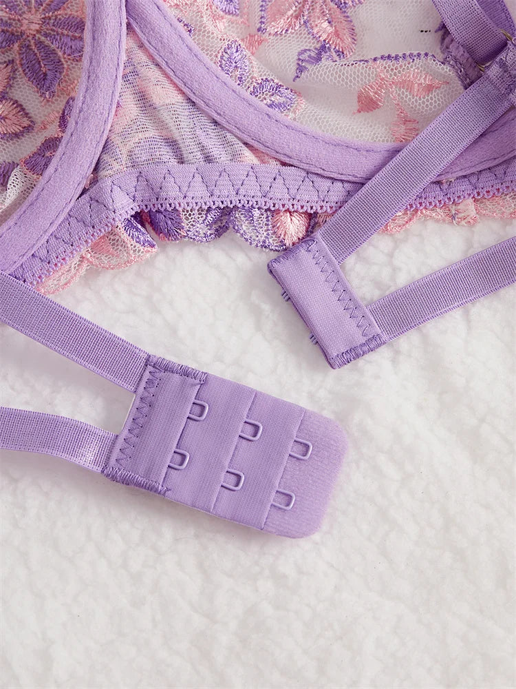 Enchanted Desire Floral Lingerie Set