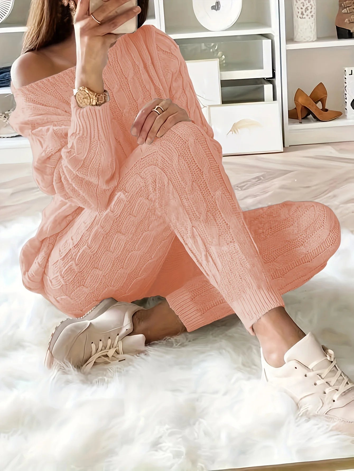 Soft Whisper- Knitted Two Piece Set