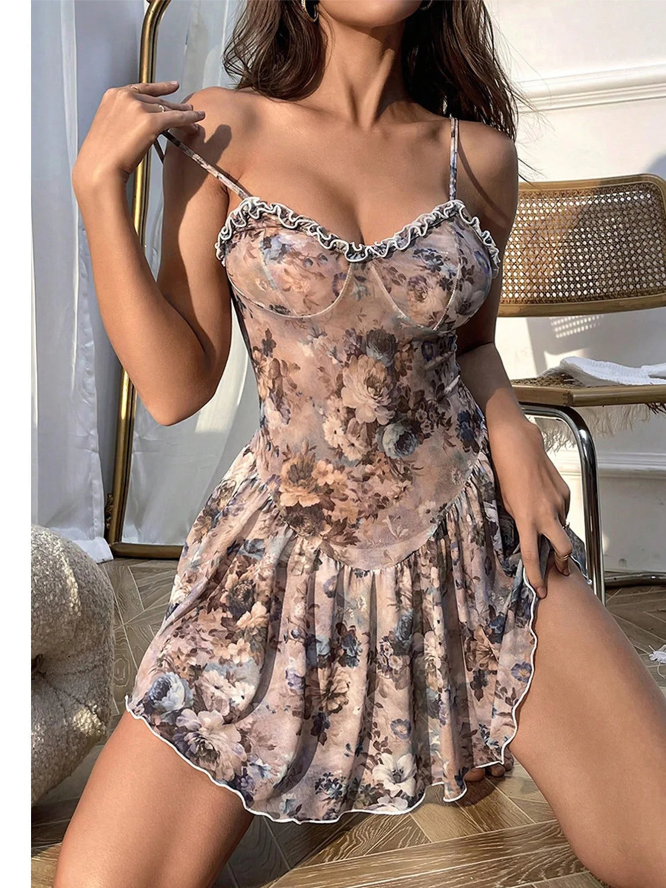 Malena- Floral Baby Doll